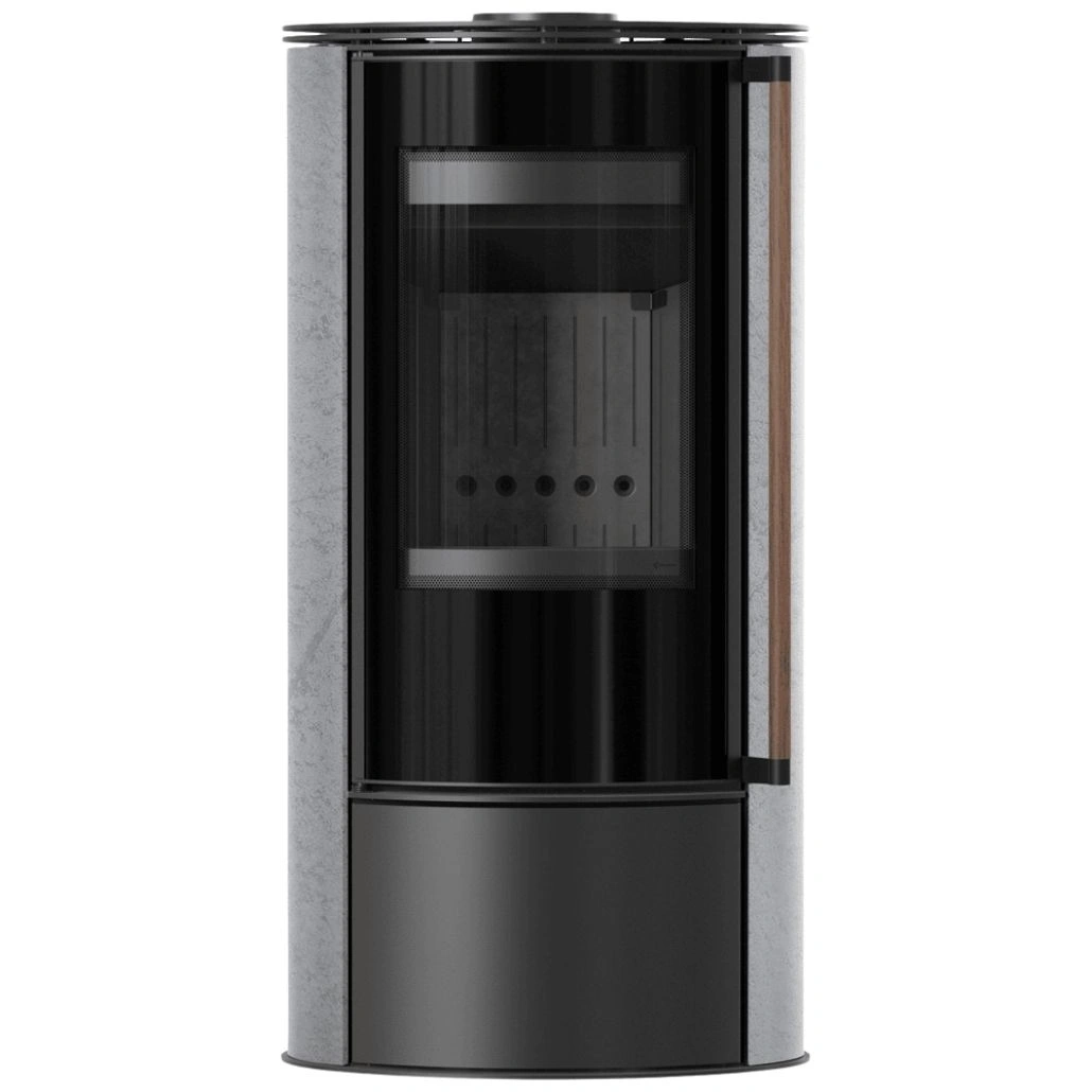Soba Erik 5.5kW Grey Satin - maner lemn - samota neagra.jpg