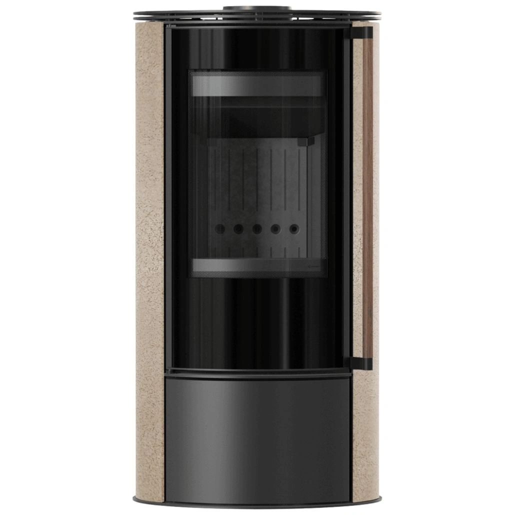 Soba Erik 5.5kW Gold Satin - maner lemn - samota neagra.jpg